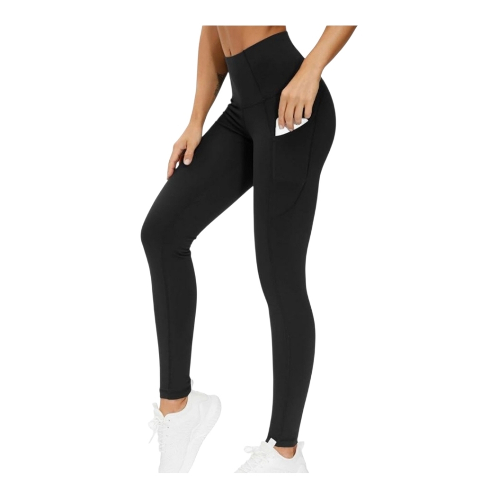 Stylish Black Leggings with Side Pocket Size M/ New